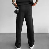 Loose Fit Diver Fabric Trousers - Black