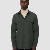 Müheloses Overshirt Nachtgrün