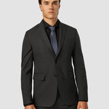 Essential Blazer Regular Asphalt Nadelstreifen