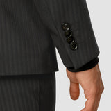Essential Blazer Regular Asphalt Nadelstreifen
