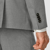 Essential Blazer Slim Dunkelgrau meliert