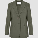 Essential Blazer Dunkeloliv
