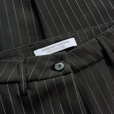 Essential Hose Tapered Schwarz Silber Nadelstreifen