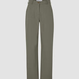 Essential Hose Straight Dunkel Oliv