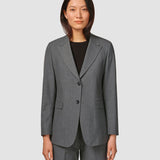 Essential Blazer Dunkel Grau Melange