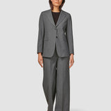 Essential Blazer Dunkel Grau Melange