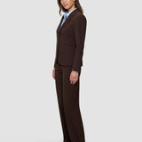Damen Essential Taillierter Blazer Espresso