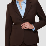 Damen Essential Taillierter Blazer Espresso