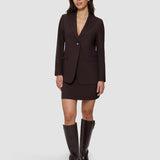 Damen Essential Blazer Espresso