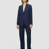 Essential Blazer Marineblau Nadelstreifen