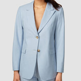 Essential Blazer Himmel Blau Melange