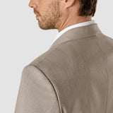 Essential Blazer Beige Melange Regular