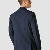 Essential Blazer Marineblau Melange Regular