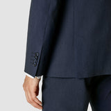 Essential Blazer Marineblau Melange Regular