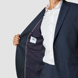 Essential Blazer Marineblau Melange Regular