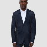 Essential Blazer Marineblau Streifen Regular