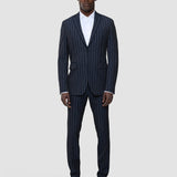 Essential Blazer Marineblau Streifen Regular