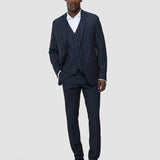 Essential Blazer Marineblau Streifen Regular