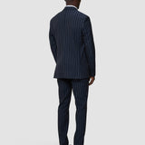Essential Blazer Marineblau Streifen Regular