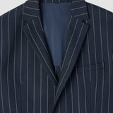 Essential Blazer Marineblau Streifen Regular