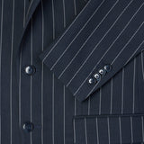 Essential Blazer Marineblau Streifen Regular