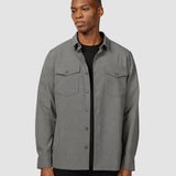 Essential Overshirt Cloud Grau