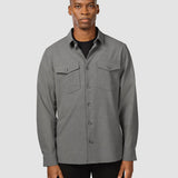 Essential Overshirt Cloud Grau