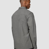 Essential Overshirt Cloud Grau
