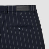 Essential Anzughose Regular Marineblau gestreift