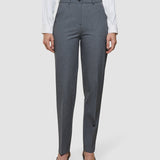 Damen Essential Hose Tapered Dunkel Grau Melange