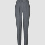 Damen Essential Hose Tapered Dunkel Grau Melange