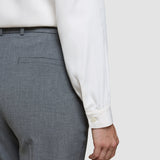 Damen Essential Hose Tapered Dunkel Grau Melange