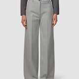 Essential Hose Weit Hell Grau Nadelstreifen