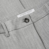 Essential Hose Weit Hell Grau Nadelstreifen
