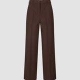 Damen Essential Hose Weit Espresso