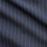 Damen Essential Hose Weit Marineblau Nadelstreifen
