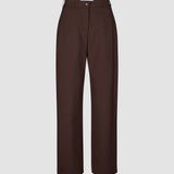 Damen Essential Hose gerade Espresso