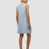 Damen Essential Spencer-Kleid Himmelblau meliert