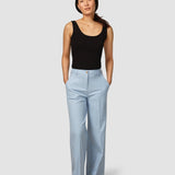 Essential Hose Weit Himmel Blau Melange