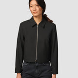 Essential Shorts Reißverschlussjacke Schwarz