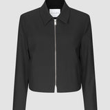 Essential Shorts Reißverschlussjacke Schwarz