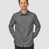 Essential Jacke Dunkelgrau meliert