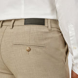 Essential Anzughose Slim Beige Melange