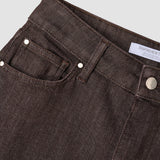 Damenjeans Evelin Straight Schokolade
