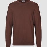 Alltags-Strickpullover mit Rundhalsausschnitt in Espresso