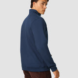 Alltags-Pullover mit halbem Reißverschluss, Marineblau