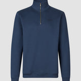 Alltags-Pullover mit halbem Reißverschluss, Marineblau