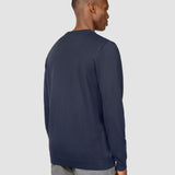 Alltags-Strickpullover mit Rundhalsausschnitt in Marineblau