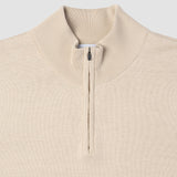 Alltags-Strickpullover mit halbem Reißverschluss Birchwood