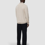 Alltags-Strick-Langarm-Poloshirt Birchwood